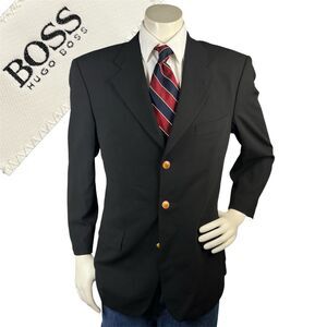 Hugo Boss ‘Harvard’ Sport Coat Men 38R Virgin Wool Suit Jacket Blazer Germany